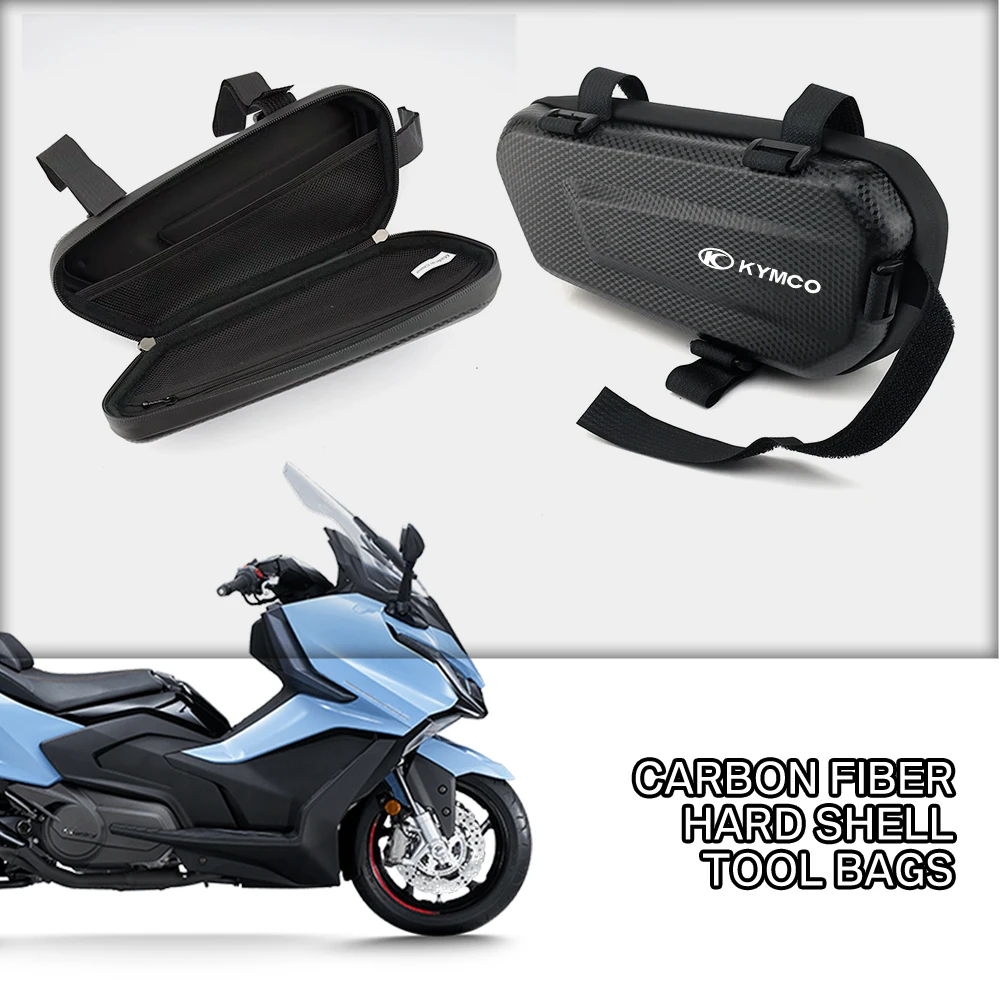 EVA Hard Shell Thickened Fabric Motorcycle Storage Bag Side Bag For KYMCO AK550 X-Town 300i People S 300i Like 200i GP K-Pipe
