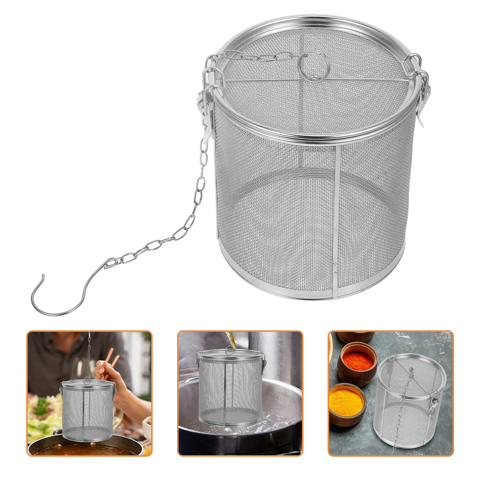 

Stainless Steel Seasoning Strainer Ball Spice Filter Soup Infuser Professional Reusable Kitchen Accessory Compact Design