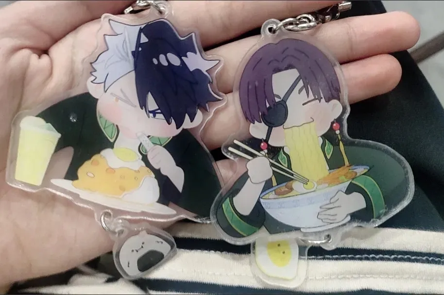 Wind Breaker Anime Keychain Women Sakura Haruka Acrylic Key Chain Man Suou Hayato Key Ring Pendant Ornament Accessories Gift