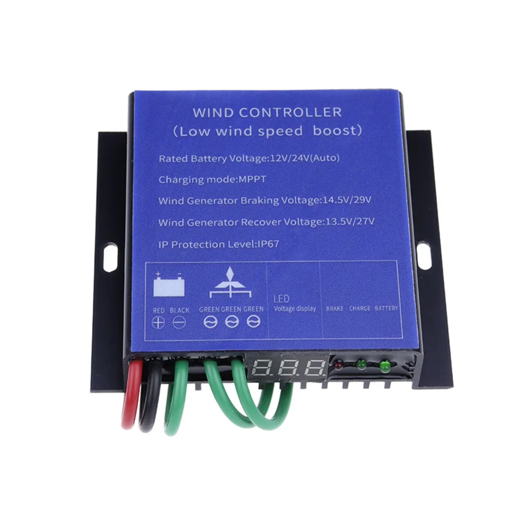

IP67 Waterproof MPPT Charge Controller For Outdoor Wind Energy 12V 24V Compatibility Maximum Charge Current 15A