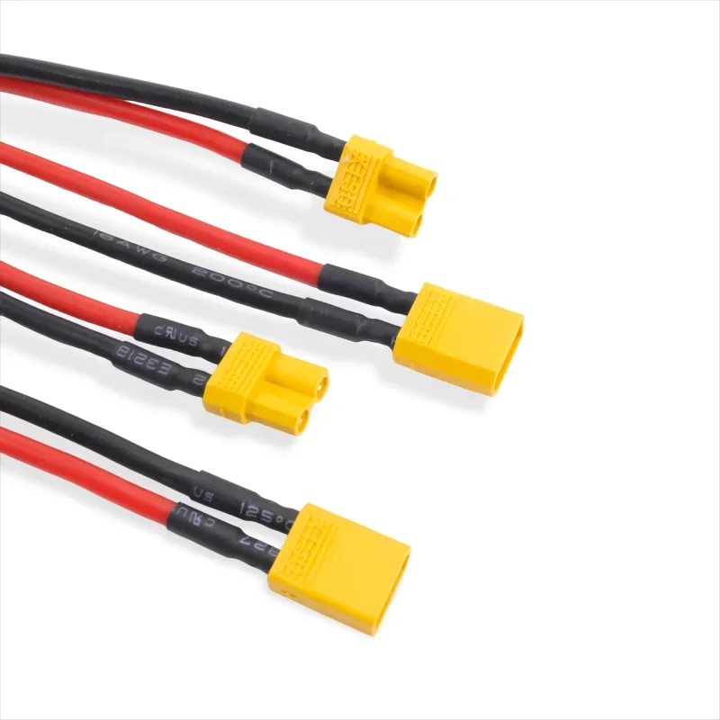 العلامة التجارية الجديدة 2/6 قطعة XT30 ضفيرة التوصيل ذكر/موصل سالب مع 10 سنتيمتر 16AWG المعلبة سلك كابل ل RC يبو بطارية FPV الطائرة بدون طيار شاحن