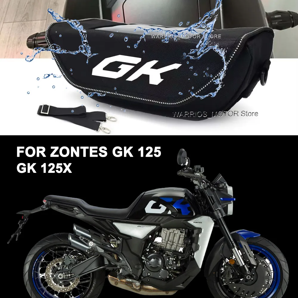 

For Zontes GK 125 / GK 155 / GK 125X GK-125 GK-125X GK-155 Motorcycle Handlebar bag waterproof handlebar travel navigation bag
