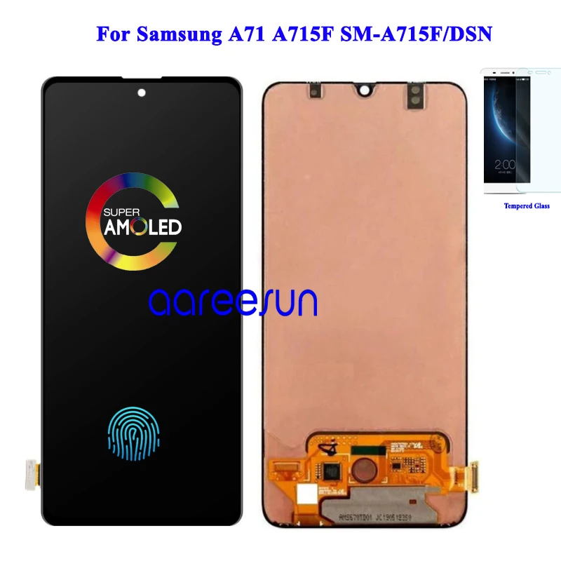 Top 6.5' Super Amoled LCD Screen OLED For Samsung A71 LCD For Samsung A715 A715F Display LCD Screen Touch Digitizer Assembly