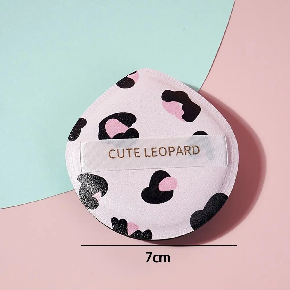 New Leopard Printed Cosmetic Puff Dry Wet Portable Soft Sponge Face Beauty Air Cushion Makeup Tools