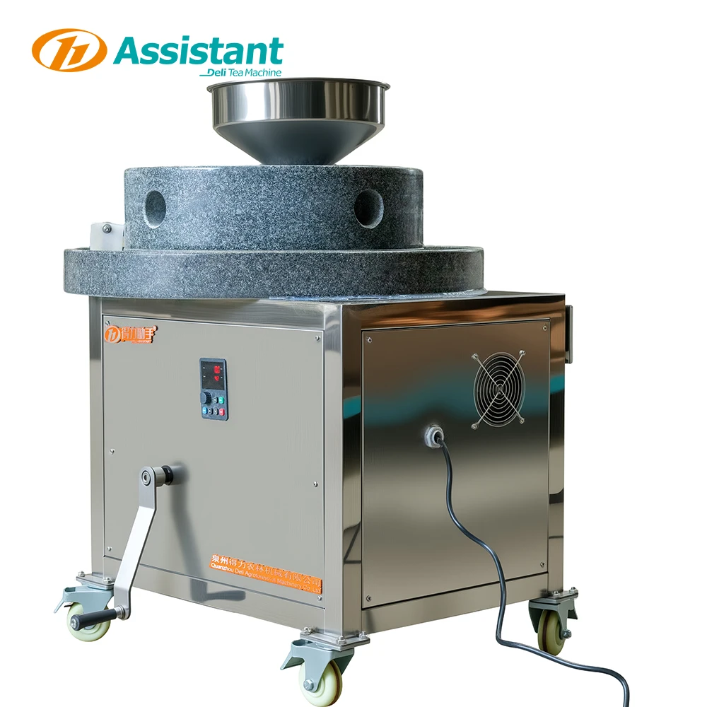 Electric Commercial Motor Engine Gear Blue Stone Tea Grinder Soymilk Rice Green Maccha Powder Pulping Grinding Machine