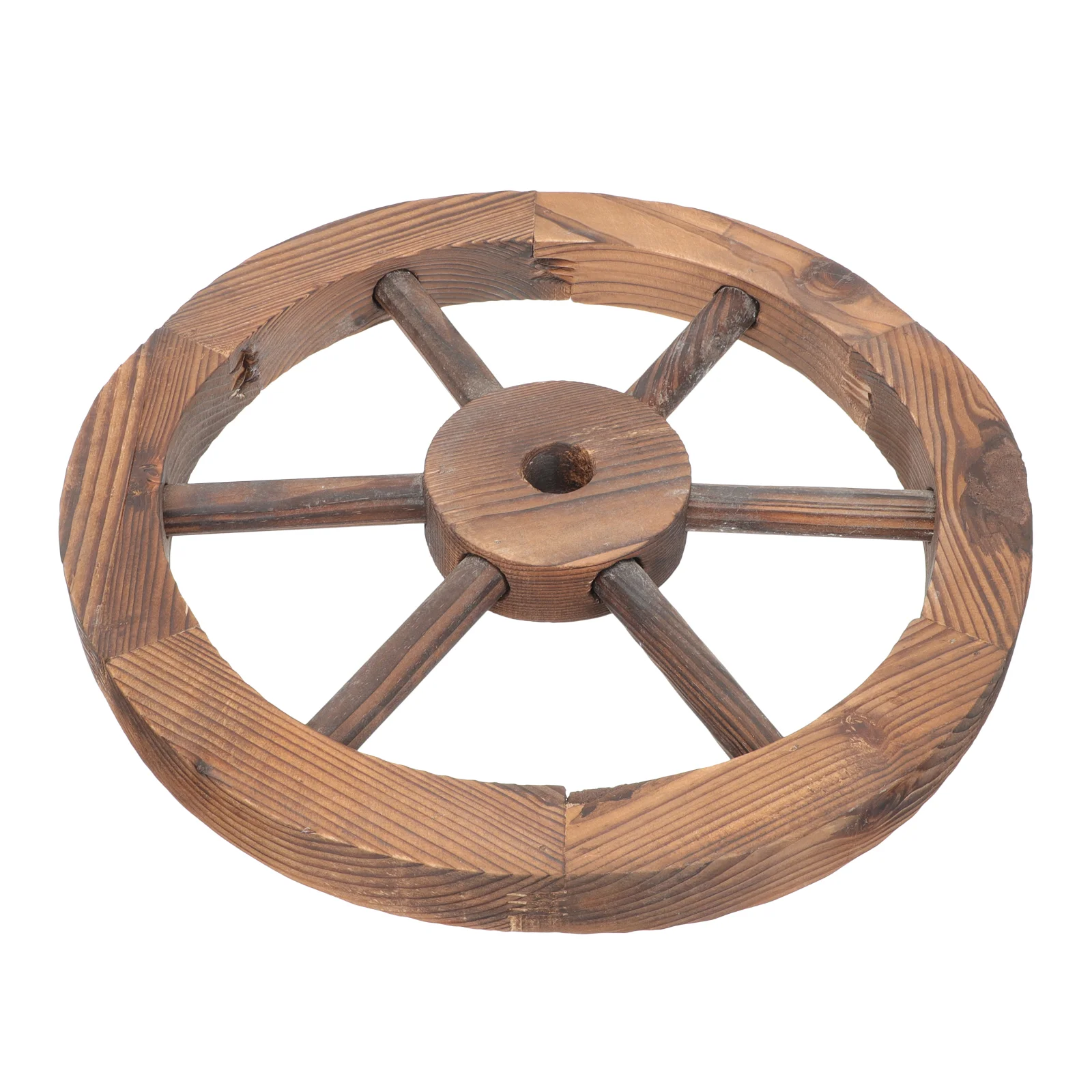 

Decor Vintage Wheel Decoration Garden Wood Wooden 25x25cm Wall Hanging Housewarming Gift