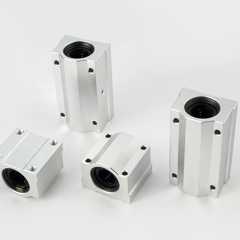 4 pcs SCS 6/8/10/12/13/16/20/25/30 UU/LUU Linear motion ball slide units Linear Ball Bearing Block CNC Router 3D printer parts