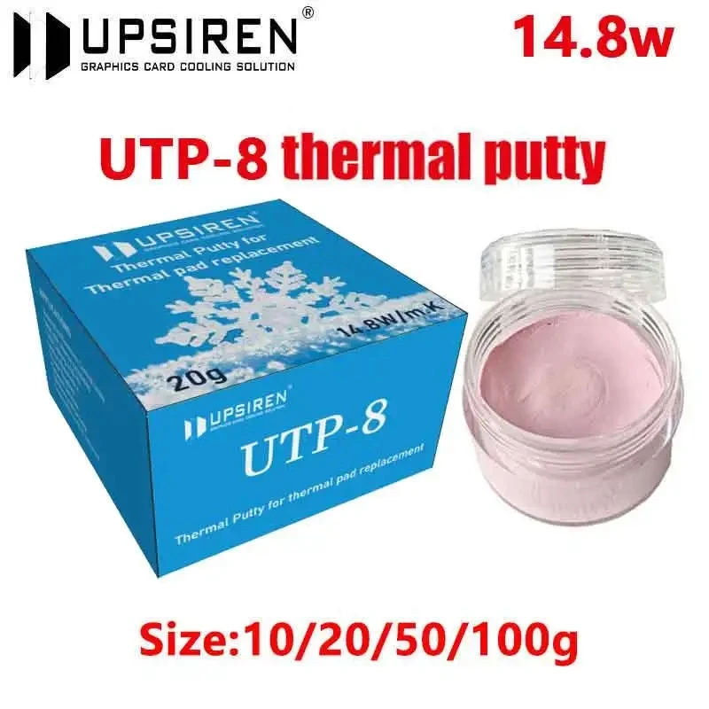 UTP-8ฉาบความร้อน upsiren สำหรับ VGA GPU IC Processor แผ่นระบายความร้อนอย่างรวดเร็วทดแทนการบล็อกความร้อนประสิทธิภาพสูง