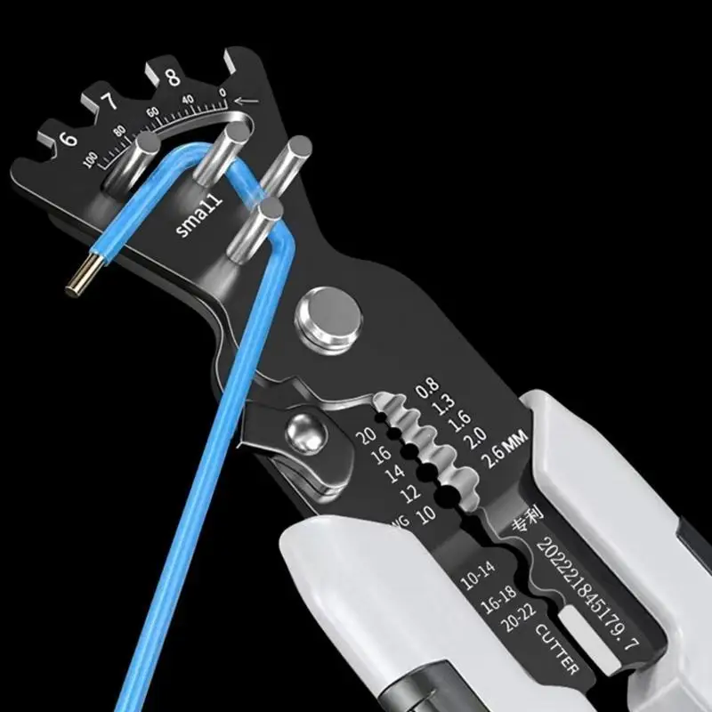 E21B Cable Crimping Tool Wire Stripper Automatic Cable Crimping Cutter Multipurpose
