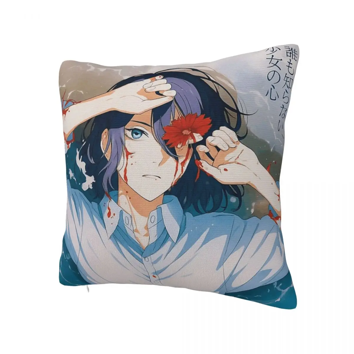 Chainsaw Man Reze Arc Movie Anime Pillowcase Printing Polyester Cushion Cover Gift Throw Pillow Case Cover Home Zippered 40*40cm