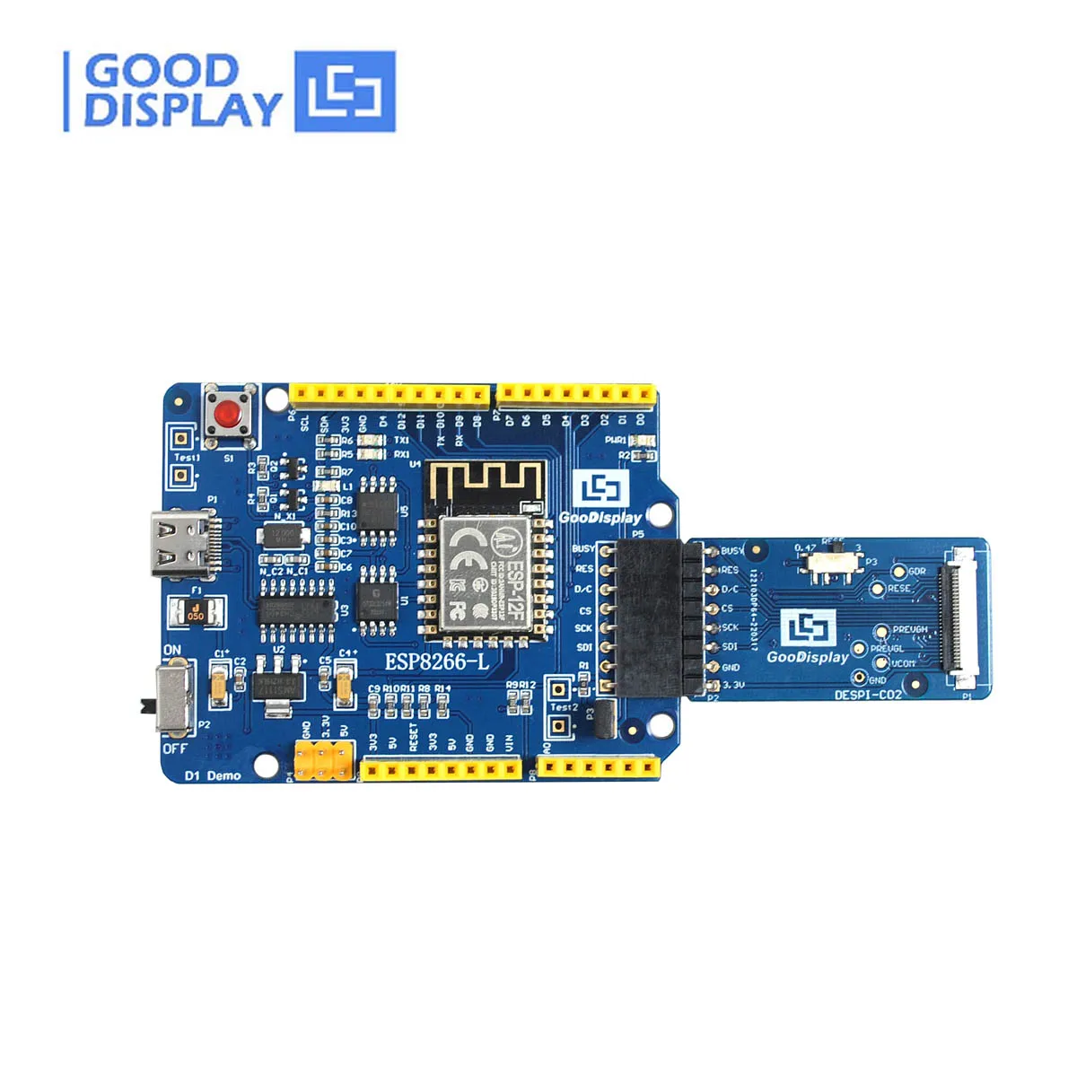 ESP8266-L E-paper Panel Driver Board Type-C Interface E-Ink Development Kit ESP8266 Platform