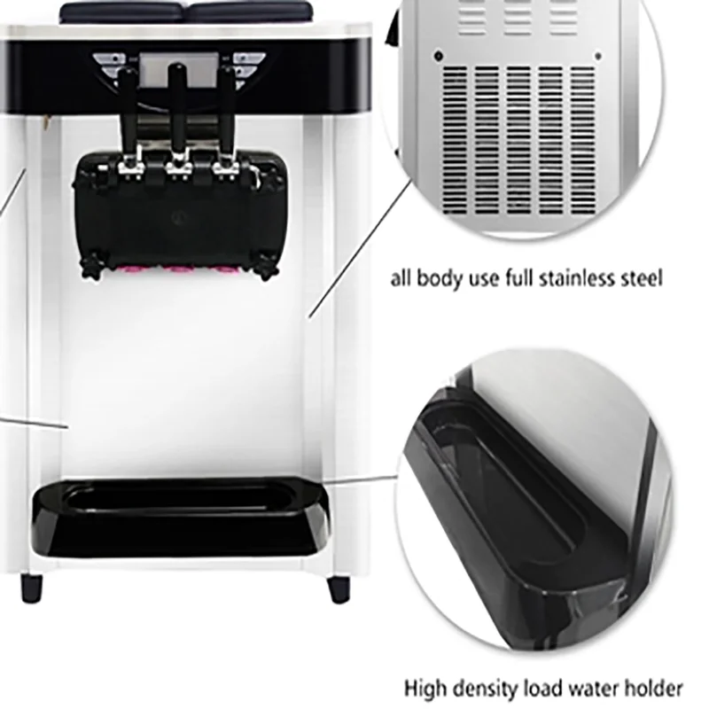 Ice Cream Making Machines Icecream Maker 3 Flavor Commercial Soft Serve Ice Cream Machine for Business Price