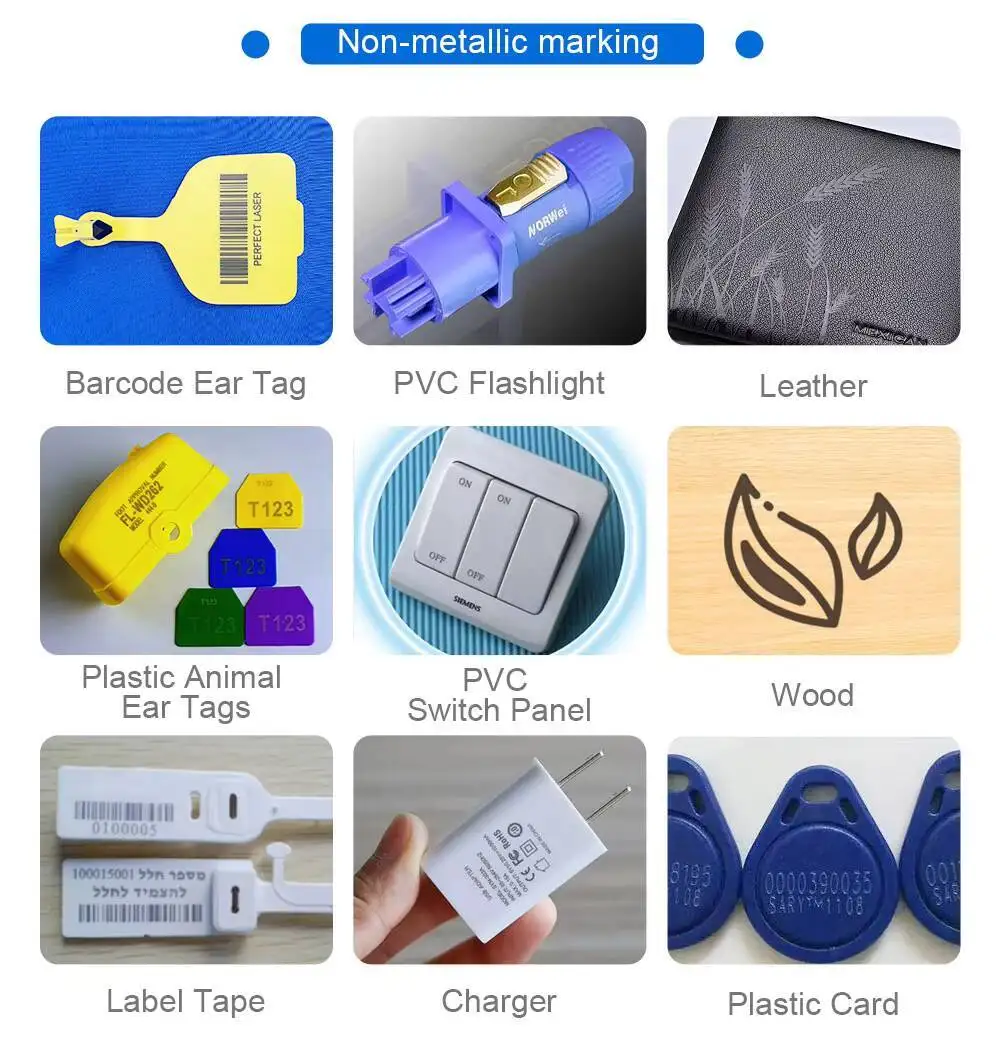 Tabletop Mini Fiber Marking Machine 20W Compact Foldable Design For Metal Plastic Precision Engraving Perfect Laser