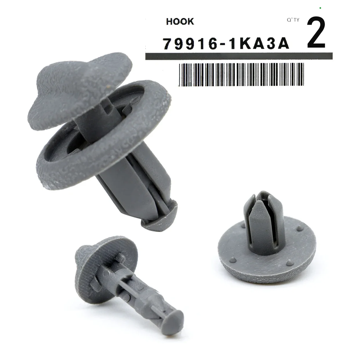 2X Ganci per scaffali per pacchi per Nissan Juke F15 2010 - 2015 Fissaggio per bagagliaio posteriore Pulsante in plastica Staffe per bagagli Clip