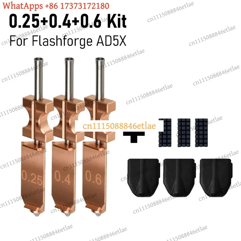 k3 for FlashForge AD5X Hotend Heating Block Kit – Ceramic Heater, Thermistor & Sensor Clip Replacement