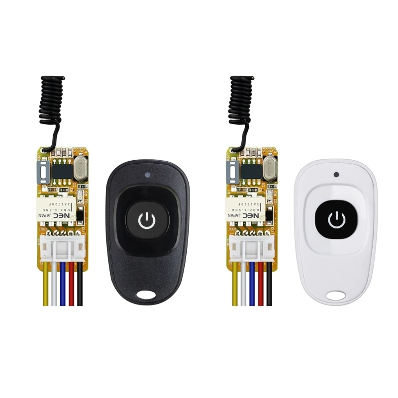 090F AK LED 08A 12V Mini Relays Remote Control Switches Module Learning Button Key Wireless Remote Control Switches