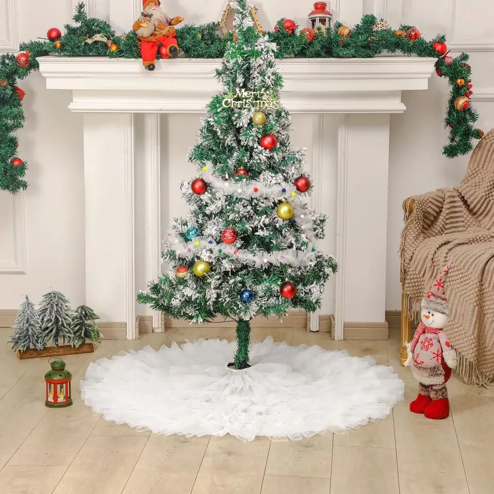 

Lace Christmas Tree Skirt White Christmas Tree Skirt Elegant Lace Design Christmas Tree Skirt Protect Floors Create Warm