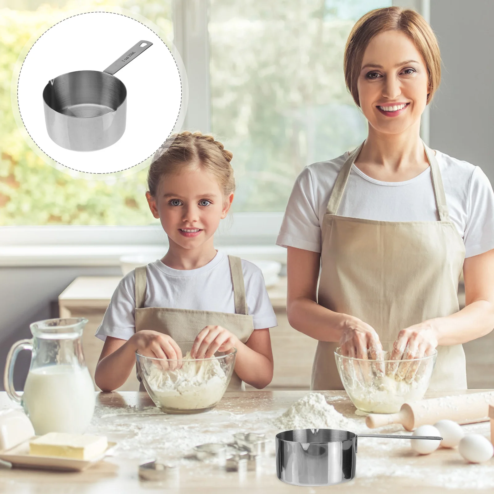 

Stainless Steel Saucepan 250ml Multi Functional Cooking Pot for Sauce Gravy Tea Soup Food Kitchen Cookware