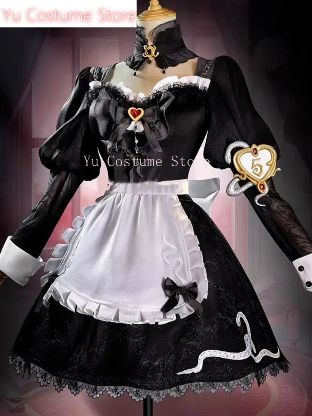 يو زي الأسنان الخامس فيونا جيلمان الرقص QiZhen موضة لعبة البدلة فستان أنيق تأثيري حلي هالوين حفلة لعب الأدوار الزي #5