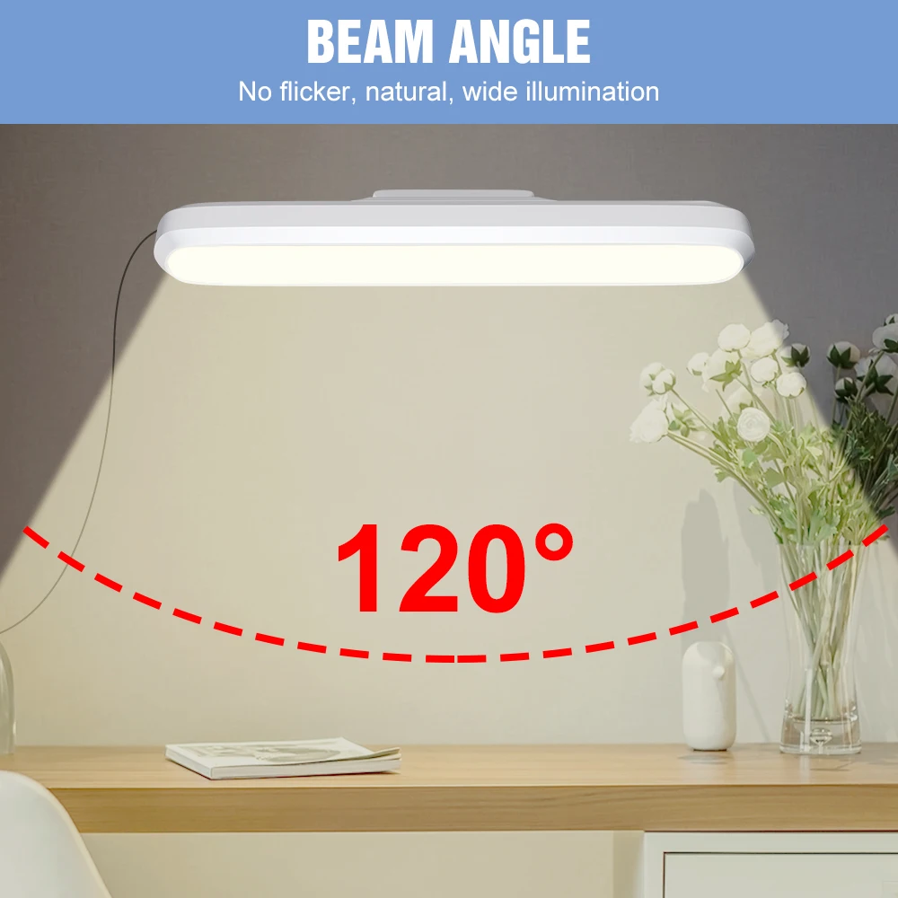 USB Reading Desk Lamp LED Night Light Computer Table Lamp Office Study Bulb Wardrobe Lamp Rechargeable Cabinet Light For Bedroom