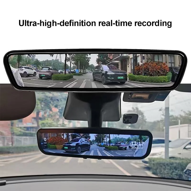 

60FPS IPS Streaming Mirror Dash Cam With Parking Dual Lens Touch Screen WiFi Video Recorder For Cars/Trucks