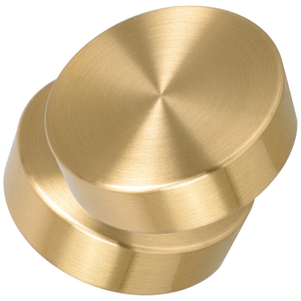 2Pcs Brass Calligraphy Paperweight Solid Polished Surface Paper Weight Decorative Paper Weights for Office Home Use