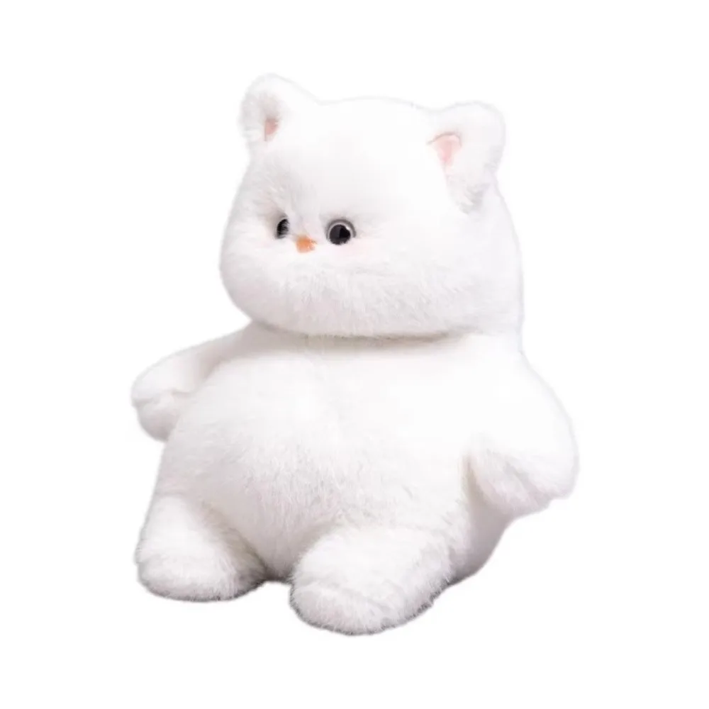 Peluche chat gris gros potelé 35cm, Animal en peluche créatif, oreiller mignon, poupée de chat Super douce