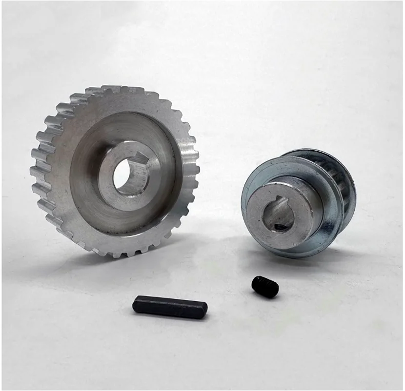 2PCs Synchronous Pulley Gear Motor Belt Gear Mini Lathe Metal Cutting Machine Gears