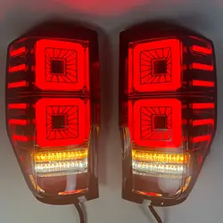 Pair Rear Lights Fit For Ford Ranger Raptor Xl Xlt WIldtrack 2012 2013 2014 2015 2016 2017 2018 2019 2020 2021 Tail Lamps