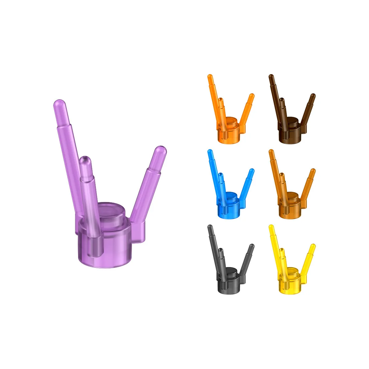 Small Particle Building Blocks Small Grass Flower Stem Plant DIY Assembled MOC Puzzle Parts 1323 Compatible with LEGO 3741