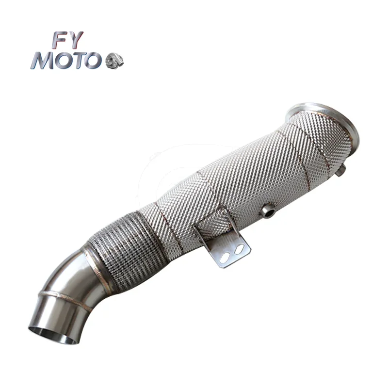 4.5inch For BMW M340i B58 G20 G29 Supra A90 B58 2019+ Catted with Heat Shield Exhaust Downpipe