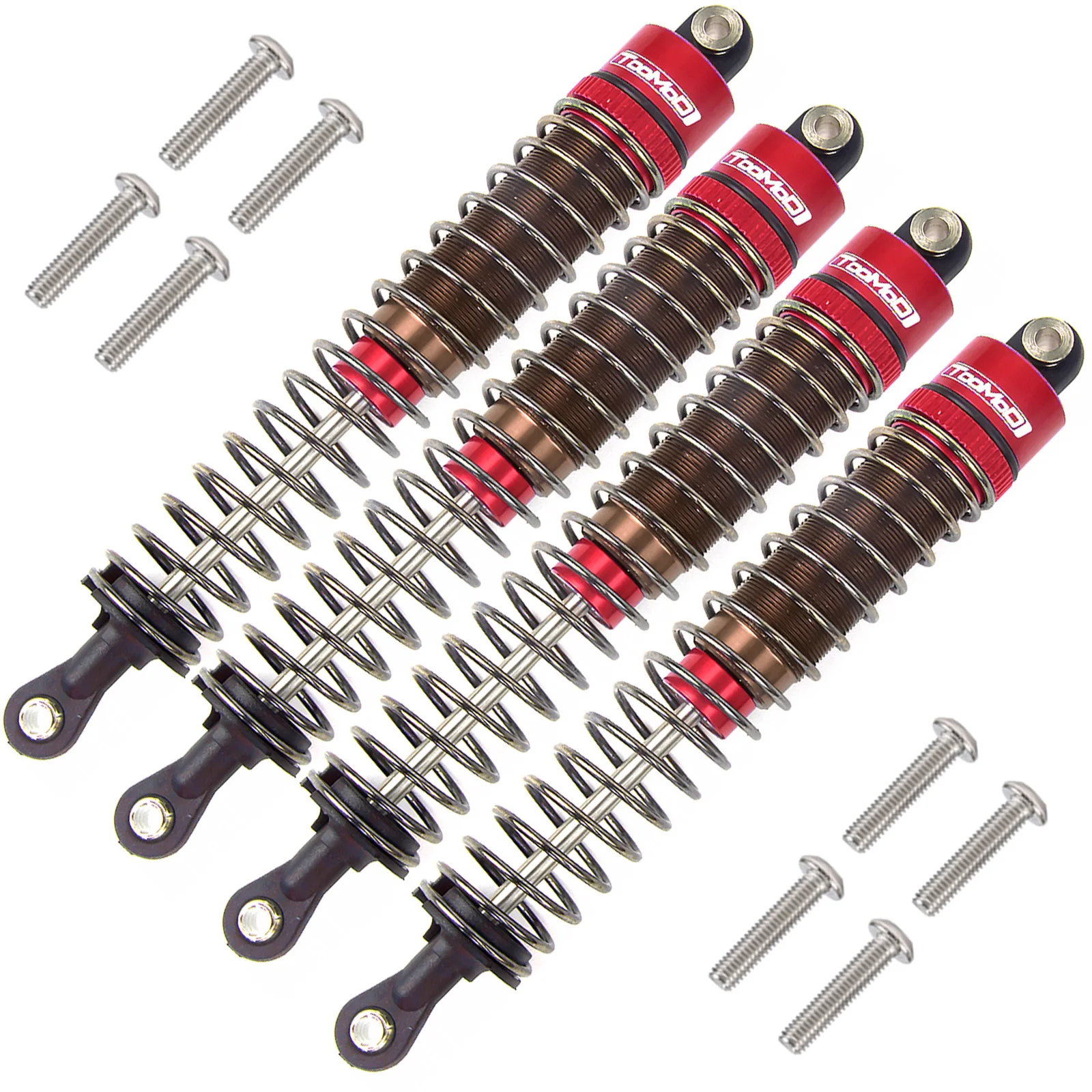 1/10 RC Olie gevulde Schokdempers kit voor Tamiya Bullhead SuperClod Buster Axiale SCX10 D90 TRX4 Truck Crawler Upgrade Onderdelen
