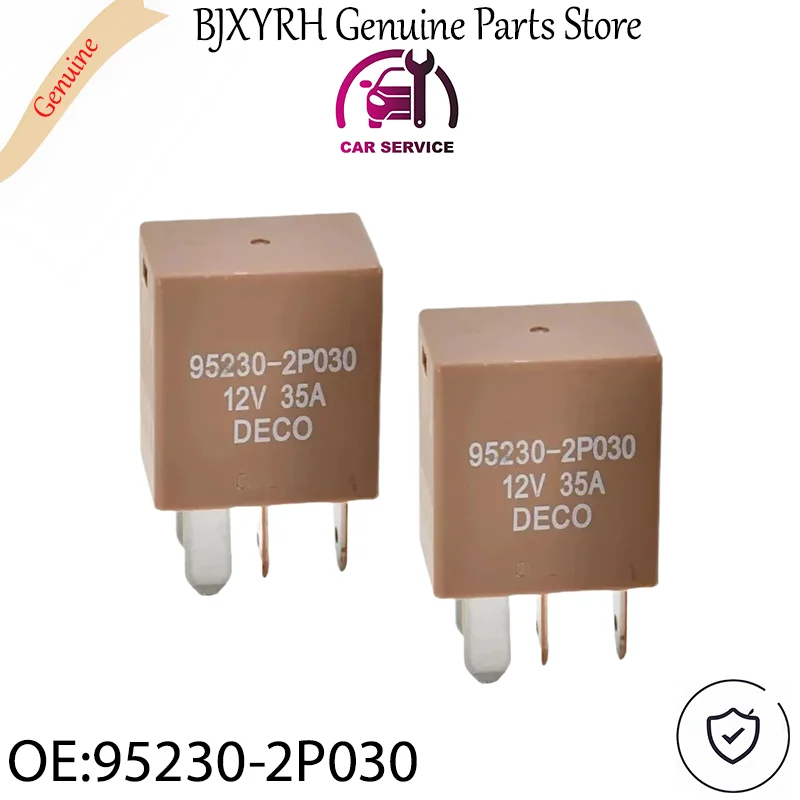 952302P030 2PCS 12V 35A 4-Pin Power Relay for Hyundai Kia Vehicles OEM 95230-2P030