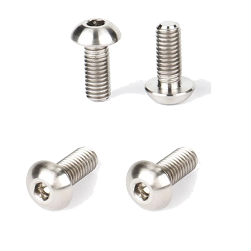 4Pcs Titanium TC4 Bolts M5x12mm Hex Head For Bicycle Bottle Cage Install T MTB Mountain Bike Ti Parts Screws