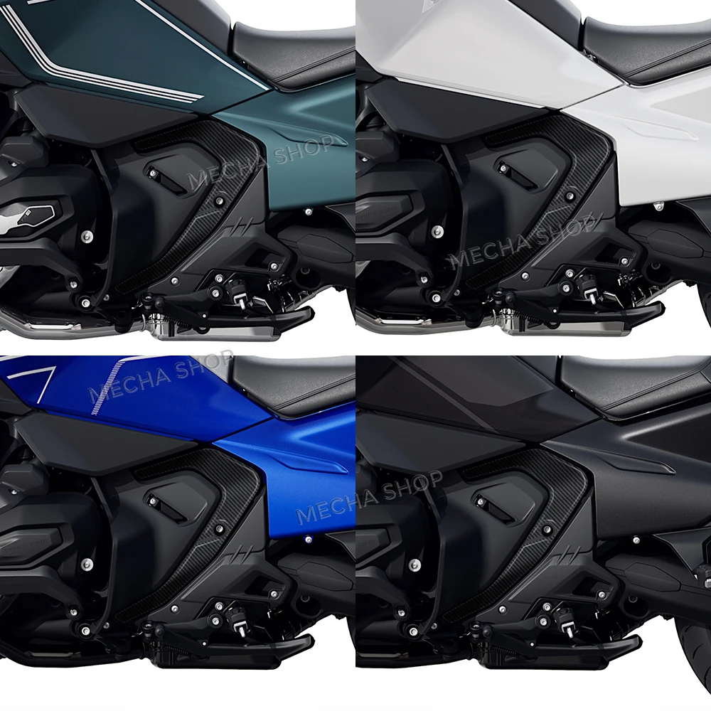 ل R 1300 RT R1300RT 2025 2026 دفعة الثلاثي الأسود ثلاثية الأبعاد الراتنج ملصق الإطار مجموعة حماية