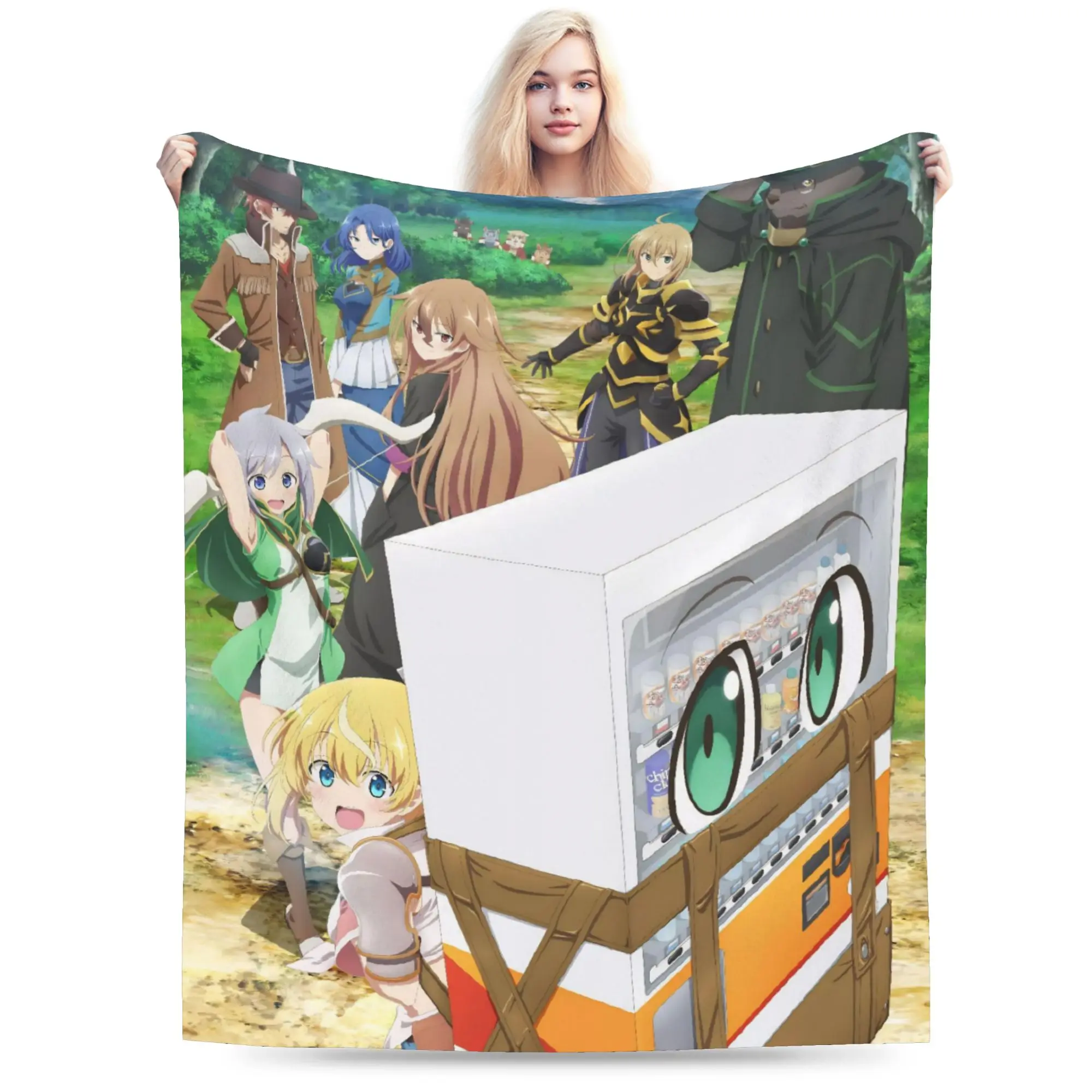 Reborn As A Vending Machine Blanket Super Soft Cozy  Throw Blankets for Bed 50x60 Inch Multiple Sizes Quilt