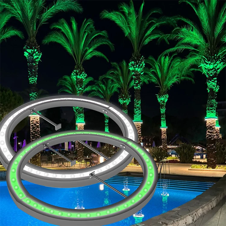 

Led Tree Decorative Lights IP65 Waterproof Outdoor Hotel Christmas Halloween Decorated Spotlights Park Ring Palm Hug Tree Lights