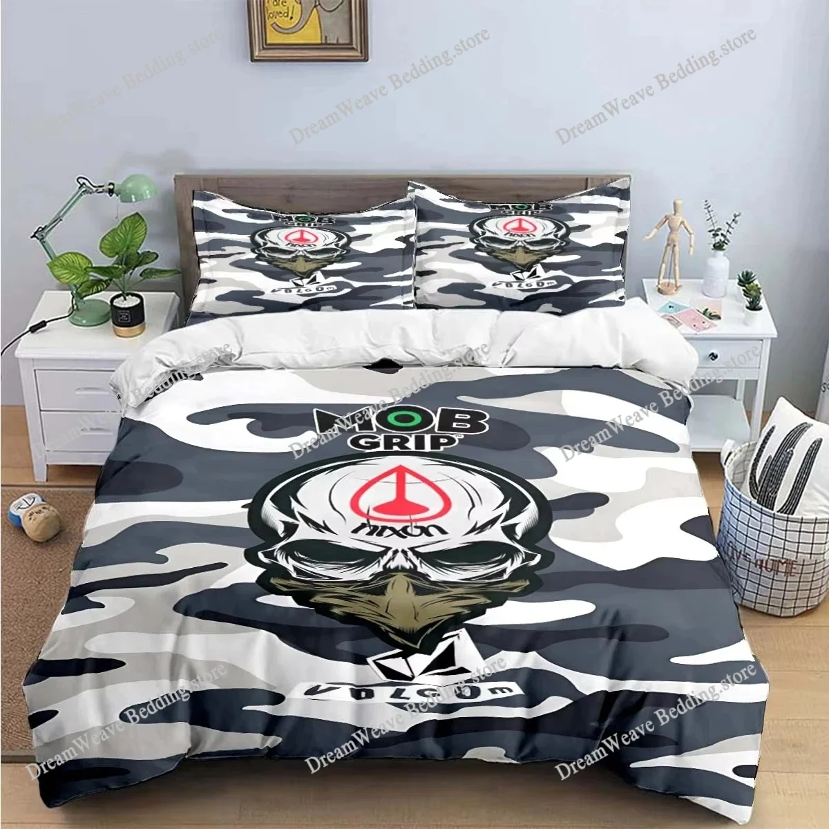 

New V-VOLCOM 3d Print Bedding Sets Exquisite Bed Supplies Set Duvet Cover Bed Comforter Set Bedding Set Luxury Gift Home Textile