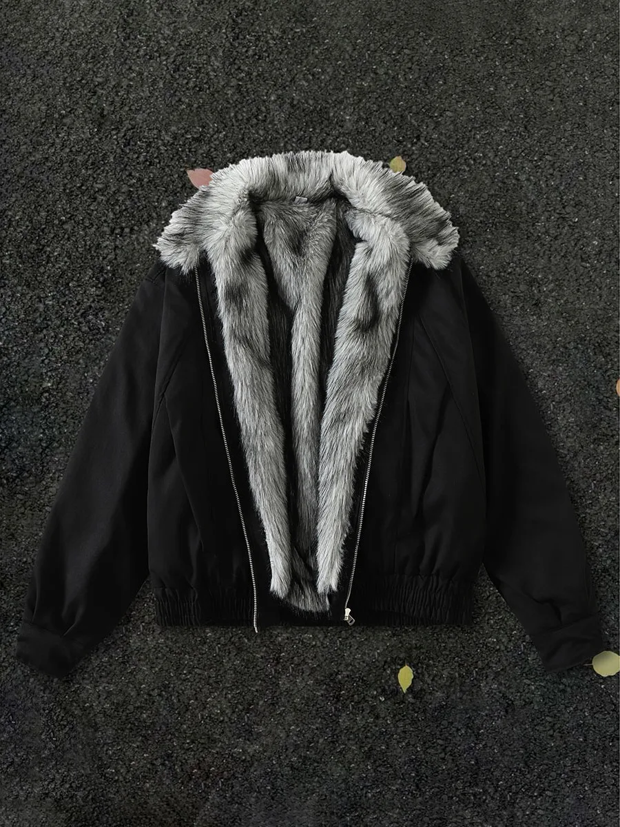 

Мужская зимняя теплая куртка из хлопка с флисовой подкладкой в американском стиле, молодежная повседневная модная куртка Cleanfit