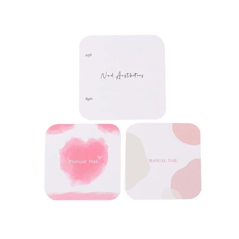 手作りの偽のネイルを展示するためのカード,10個,偽のネイルを展示するためのパッケージ,マニキュアサンプル,サロン