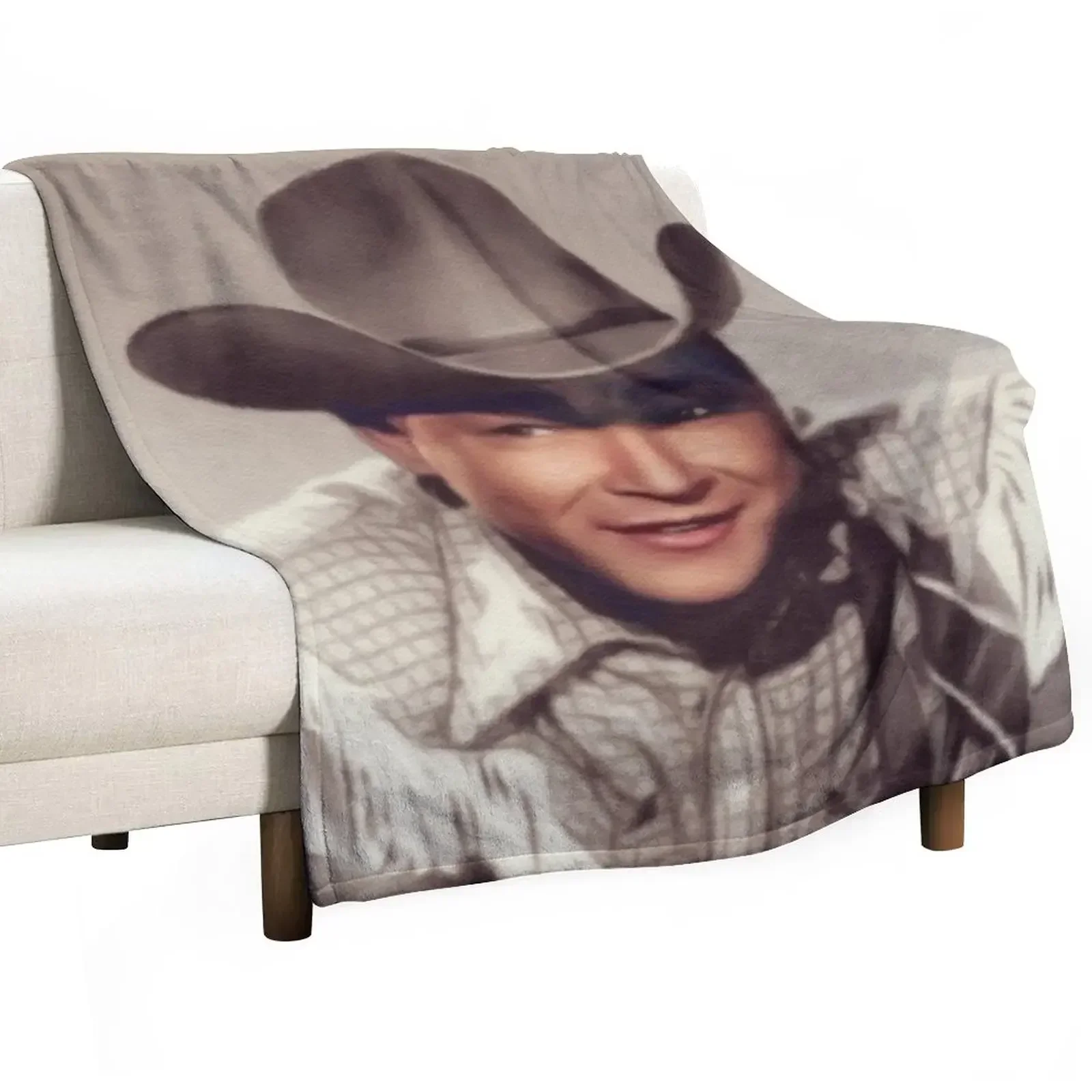 Roy Rogers, Movie Legend Throw Blanket sofa bed Plaid Blankets