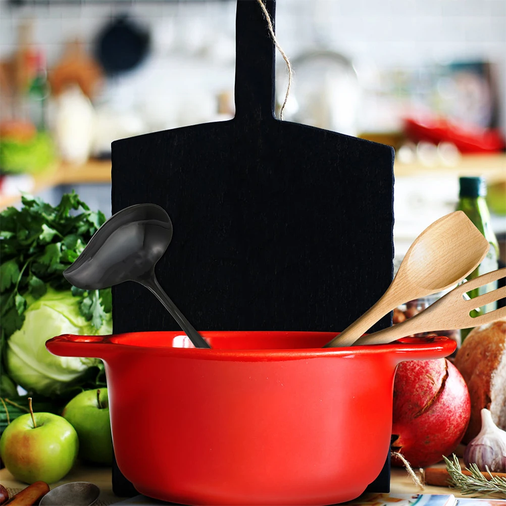 

Duckbill Spoon Gravy Mixing Sauce Black Serving Spoons Kitchen Oil Scoops Gadgets Ladle for Scalable