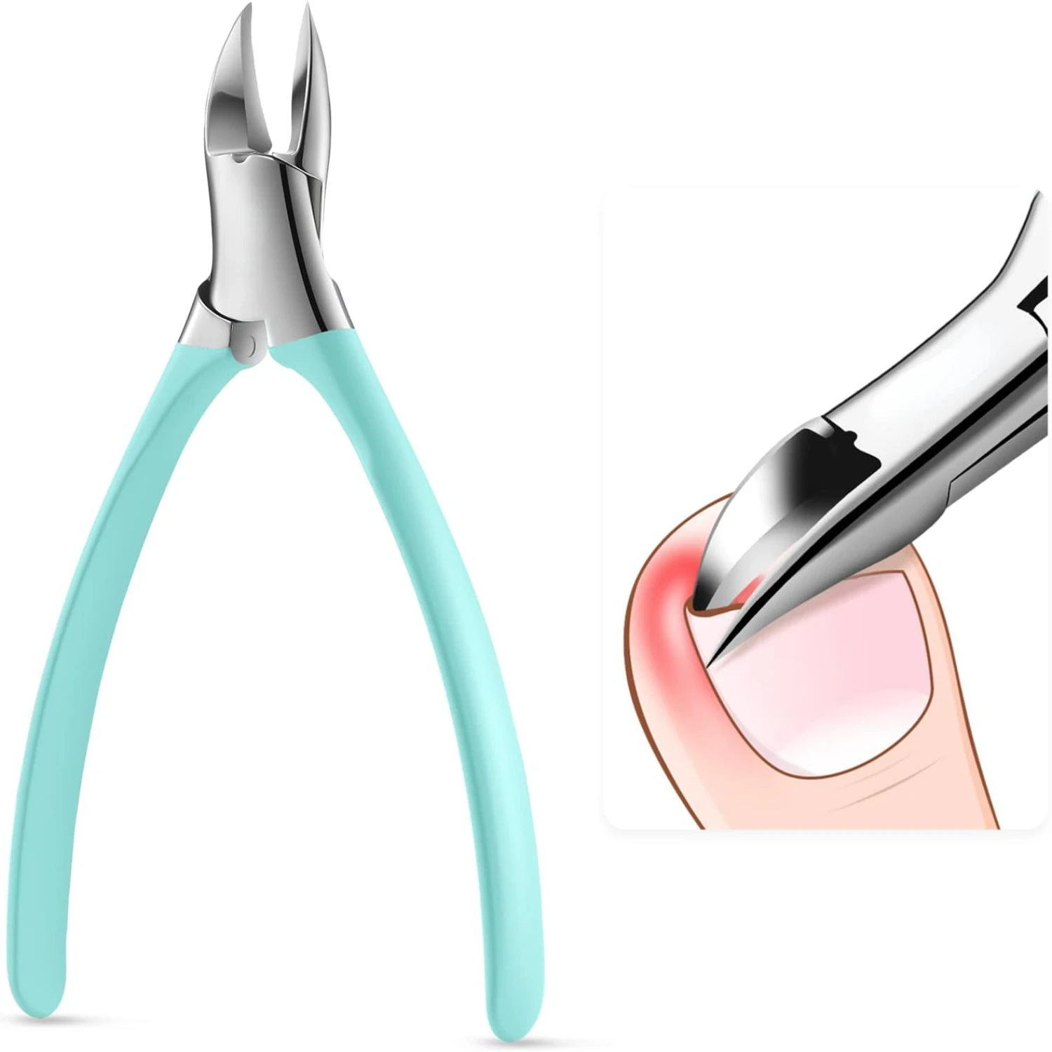 

Stainless Steel Ingrown Nail Cutter for Precise Manicure & Pedicure – High-Quality Tool for Thick Nails, Professional Grade Pe