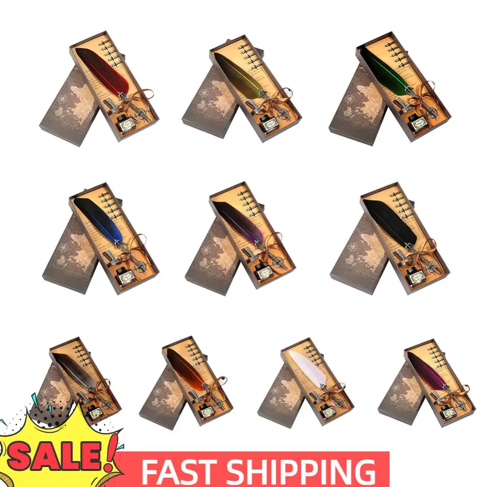 

Шелковистая перьевая ручка в европейском стиле, ретро перьевая ручка, выпускной, день рождения, офис, подпись, подарок, канцелярские принадлежности для каллиграфии