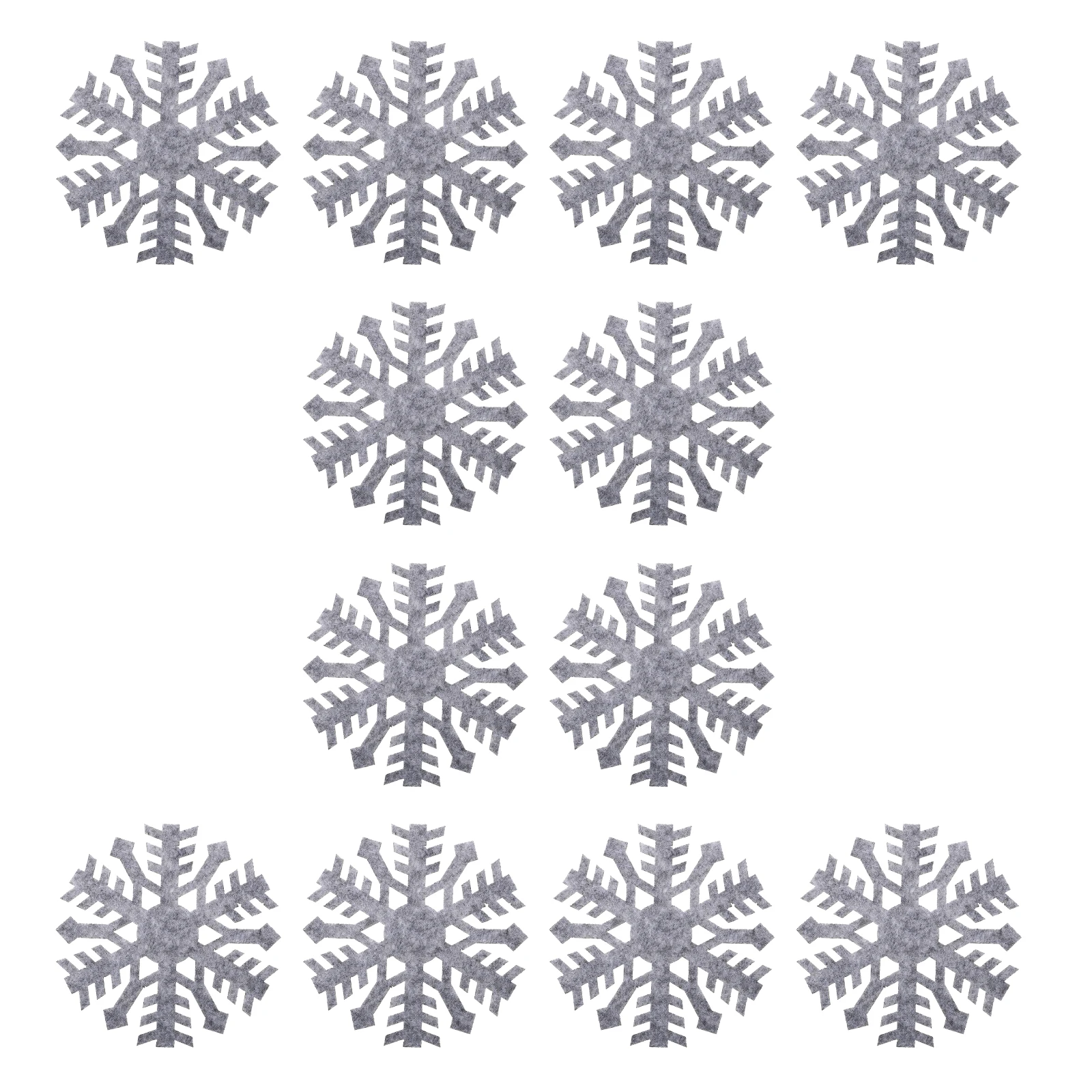

12pcs Christmas Snowflake Cup Coasters Felt Table Mats Anti-Slip Heat Resistant Mug Pads Home Dining Decorations Creative