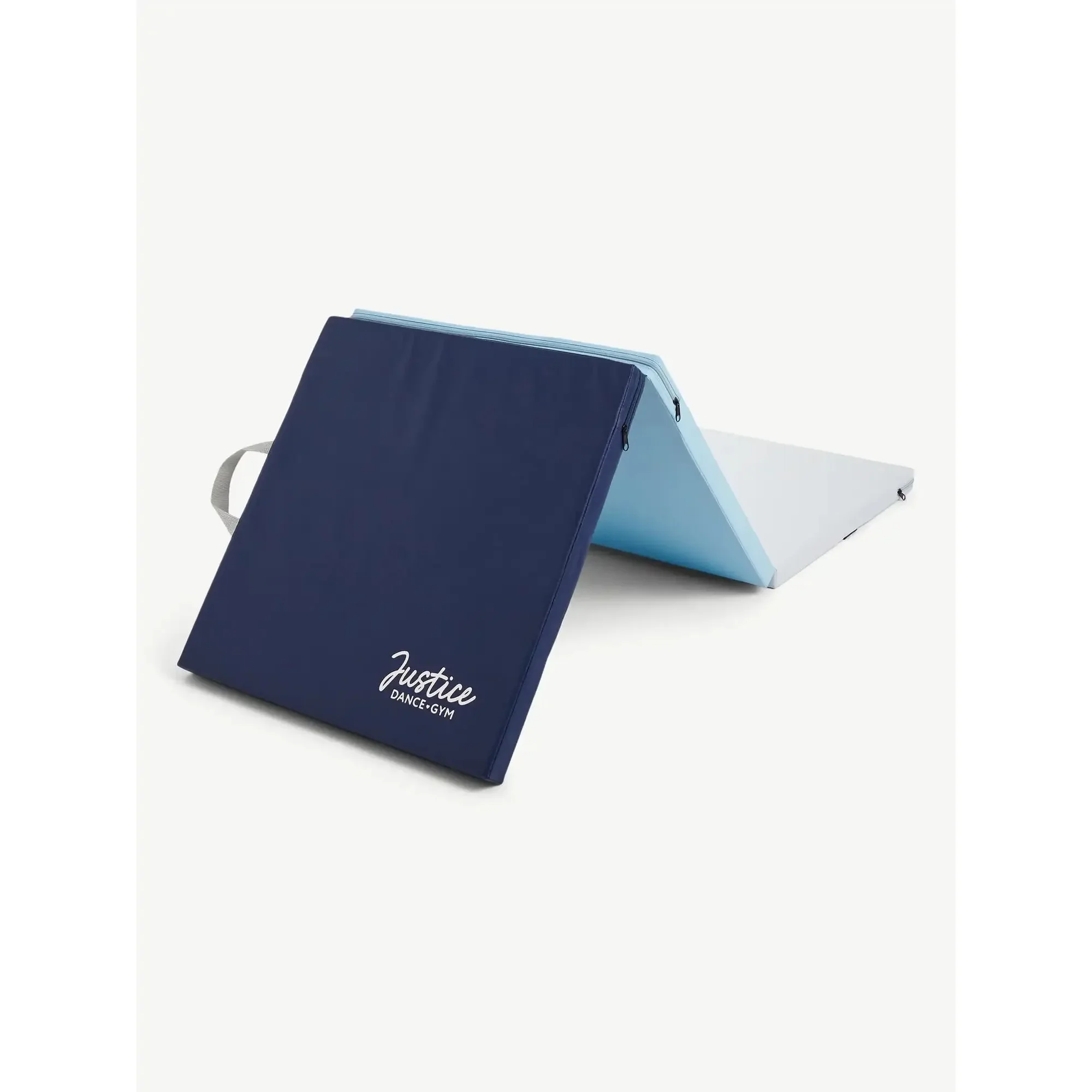 سجادة جمباز ثلاثية قابلة للطي مقاس 6 بوصات مع مقابض حمل، متعددة الألوان، أزرق، سمك 1.5 بوصة، سجادة تمرين