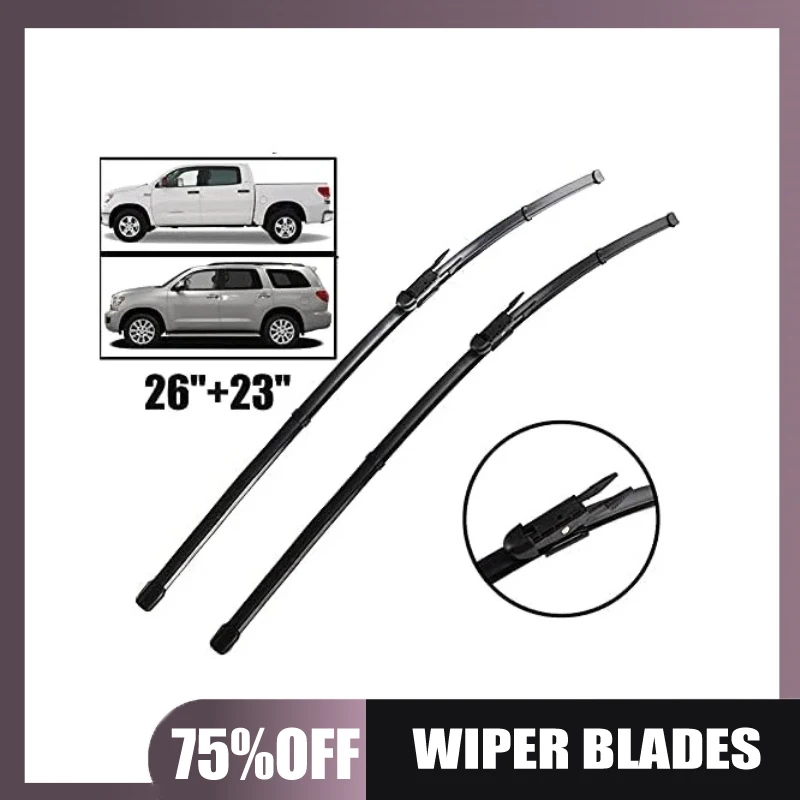 

Suitable for Toyota Tundra Sequoia 2007-2017 Size: 26+23 dovetail wiper blades