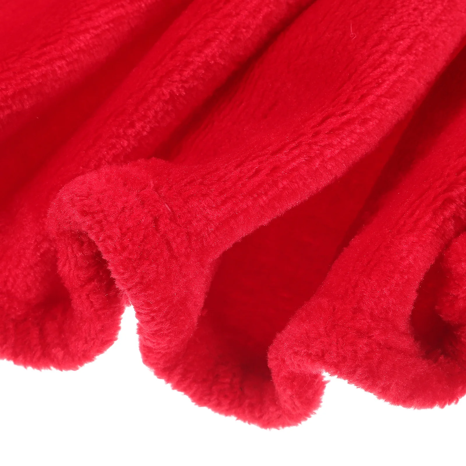 Flannel Pet Blanket Red Super Soft Lightweight Warm Cozy Fleece Solid Color Towel Bedding Flannel Pet Blanket