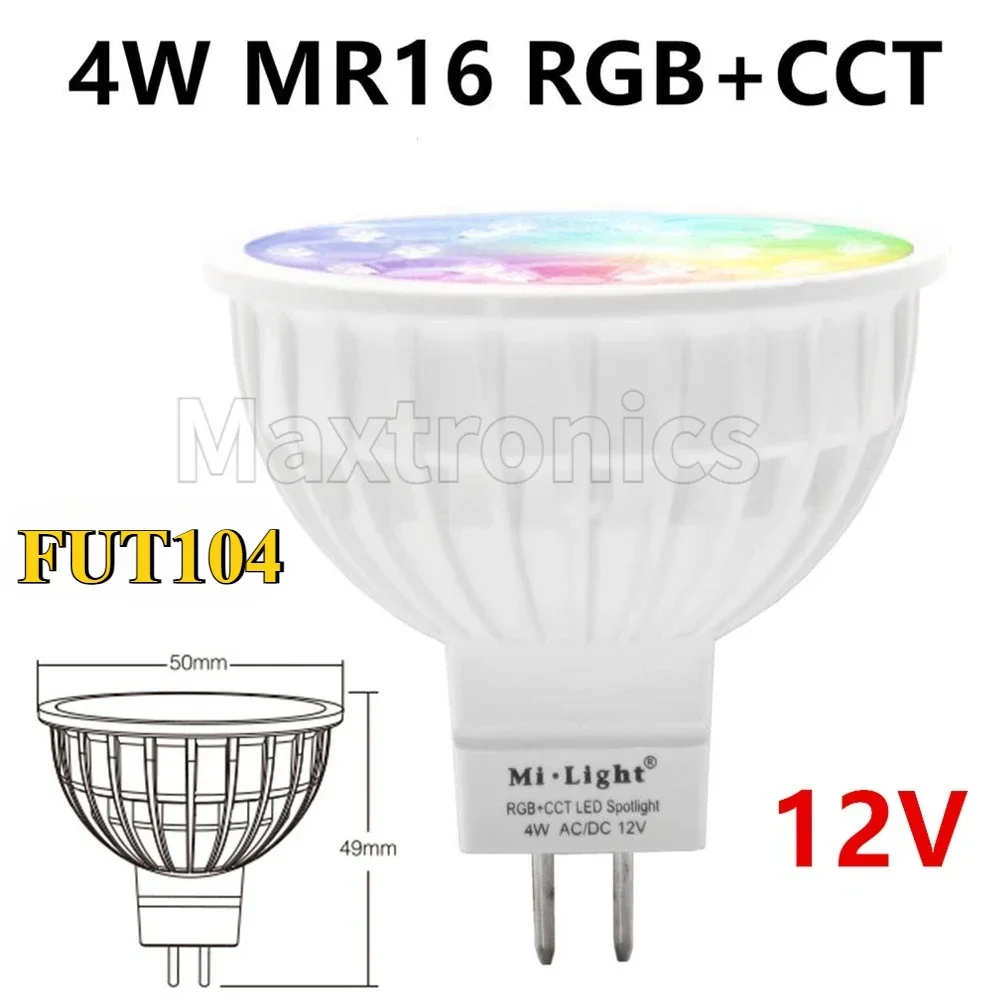 NIEUWE MR16 GU10 E14 E27 Miboxer 2.4G Led Lamp Led Licht 4W 5W 6W 9W 12W CCT RGB + CCT Draadloze Wifi Afstandsbediening LED Spotlight
