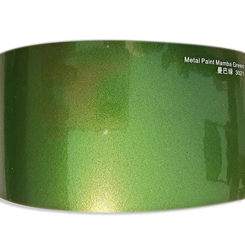 5X59FT Produttori di involucri in vinile pressofuso con materiale avvolgente per carrozzeria verde Mamba metallizzato super lucido